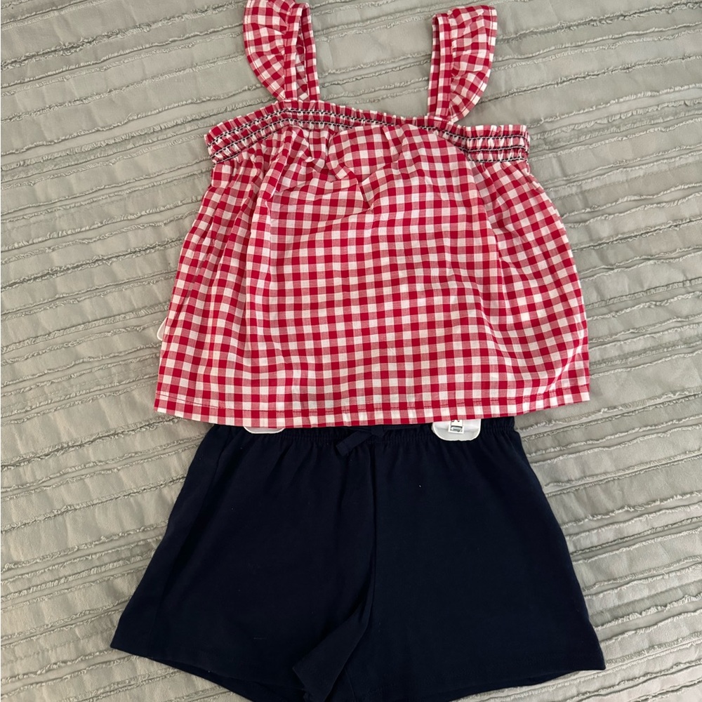 2T girls shorts and shirt set